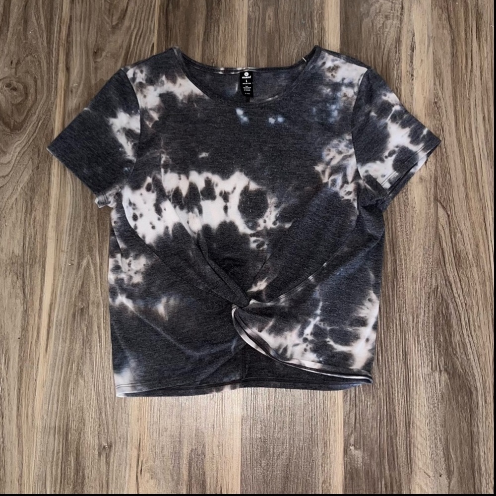VELOCITY—Gray and White Tie Dye T-Shirt